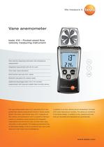 Vane anemometer - testo 410