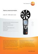 Vane anemometer - testo 417
