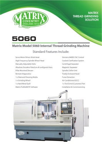 Model 5060 Internal Thread Grinder