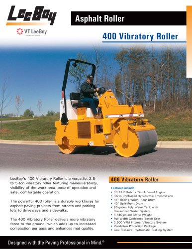 400 Asphalt Vibratory Roller