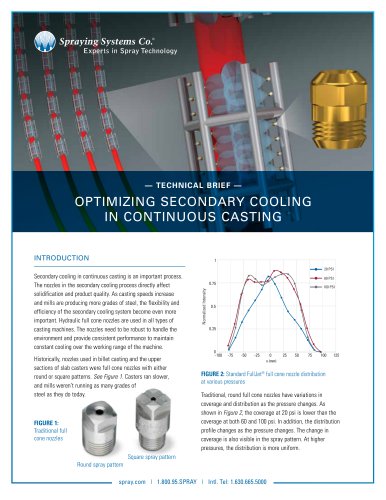 OPTIMIZING SECONDARY COOLING IN CONTINUOUS CASTING