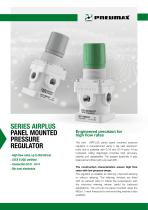 Series Airplus Panel mounted pressure regulator