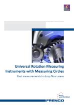 Universal rotation measuring instruments with measuring circles