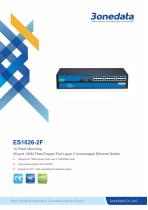 3onedata | IES1026-2F | Unmanaged | Rackmount | 24 ports Ethernet Switch with 2 fiber ports