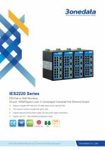 3onedata | IES2220 Series | 20-port 100M/Gigabit Unmanaged Industrial PoE Switch