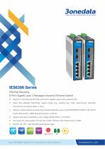 3onedata | IES6306 Series Datasheet | 6-port Gigabit Layer 2 Managed Industrial PoE Switch