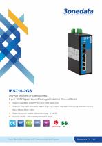 3onedata | IES716-2GS | Managed |DIN rail | 4 ports Industrial Ethernet Switch with 2 Gigabit SFP sockets