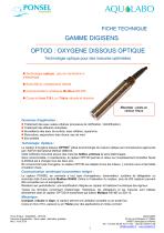 OPTOD : OXYGENE DISSOUS OPTIQUE