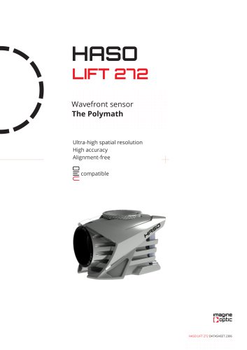 HASO LIFT 272 Wavefront Sensor Datasheet