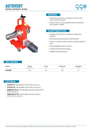 AUTOVENT - scheda tecnica GGE