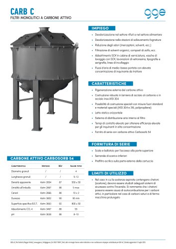 CARB C - scheda tecnica GGE