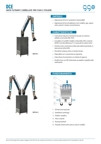 DCE - scheda tecnica GGE