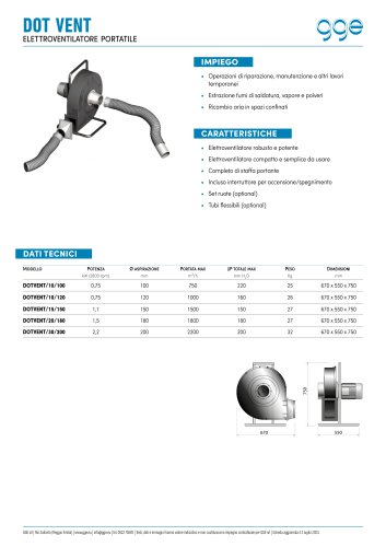 DOT VENT - scheda tecnica GGE