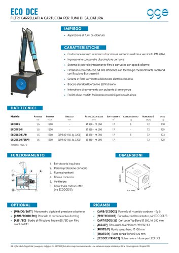 ECO DCE - scheda tecnica GGE