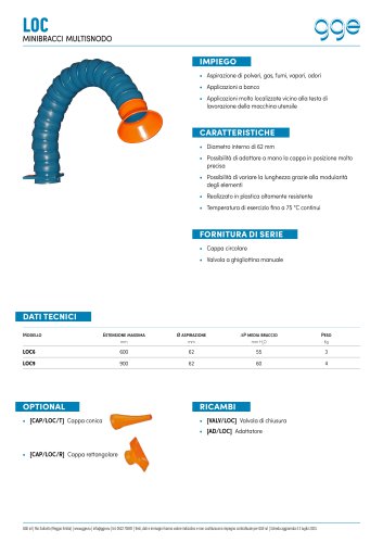 LOC - scheda tecnica GGE