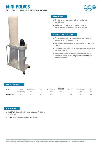 MINI POLVOS - scheda tecnica GGE