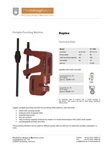 Portable Punching Machine