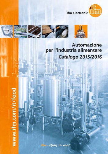 Automazione per l’industria alimentare Catalogo 2015/2016