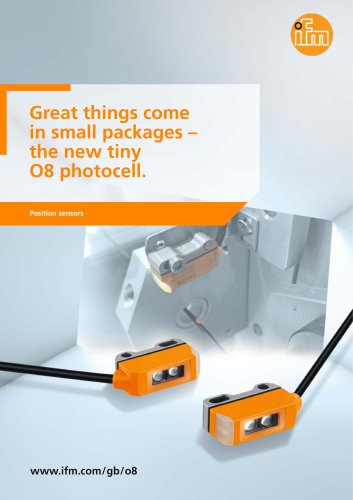 Great things come in small packages - the new tiny O8 photocell.