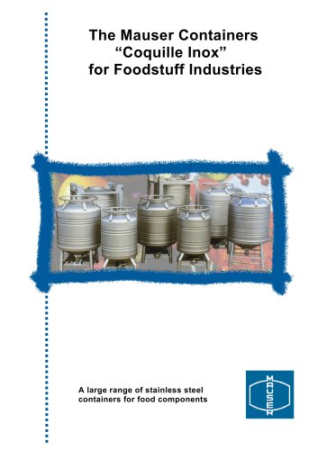 The Mauser Containers for Foodstuff Industries