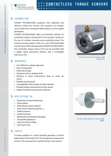 CONTACTLESS TORQUE SENSORS