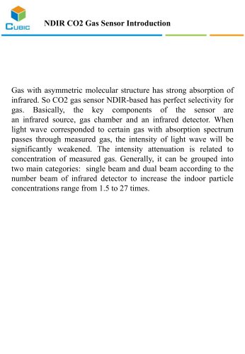 Difference between single beam and dual beam CO2 sensor