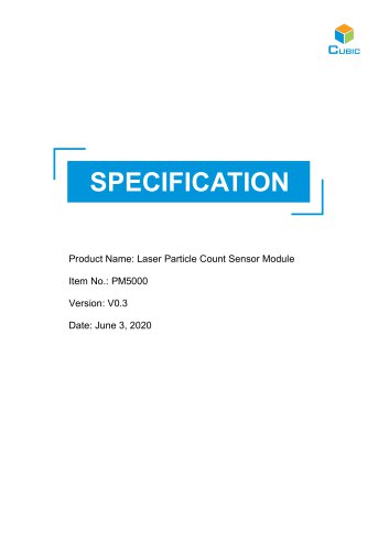 Laser Particle Counter Sensor Module-PM5000