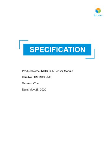 NDIR CO2 Sensor Module-CM1106H-NS