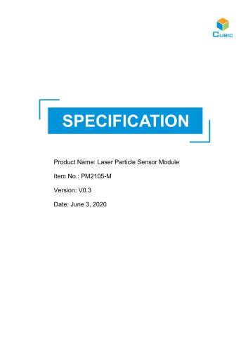 PM2015-M Laser Particle Sensor Module