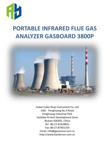 Portable Infrared flue gas analyzer Gasboard 3800P