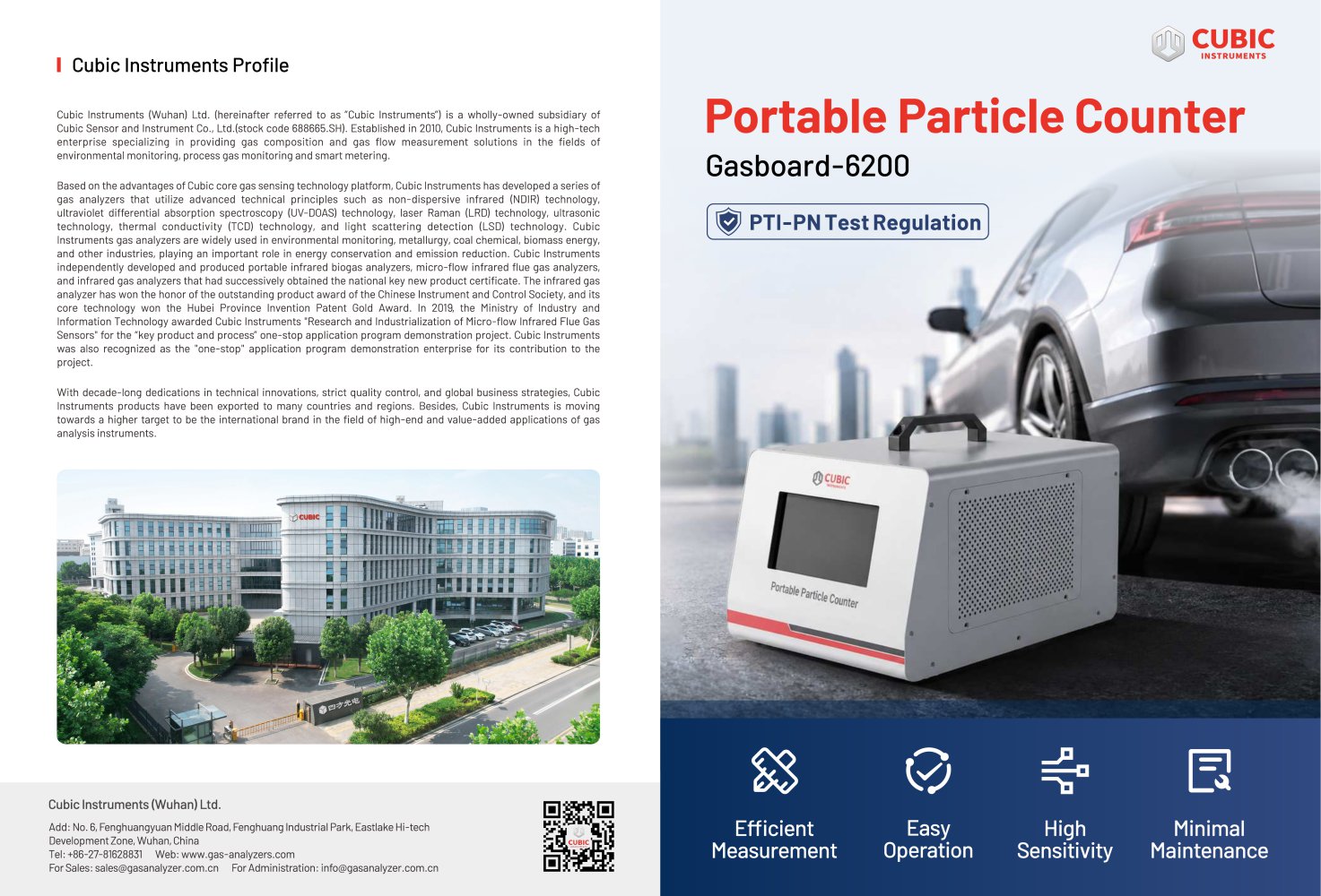 Portable Particle Counter - Cubic Sensor and Instrument Co.,Ltd