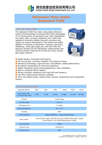 Ultrasonic Flow meter 7200