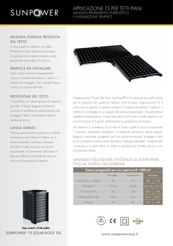 T5 di SunPower®: per sfruttare al massimo lo spazio