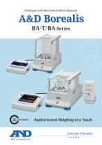 A&D Borealis BA-T/BA Series of Premium-Level Micro/Semi-Micro Balances