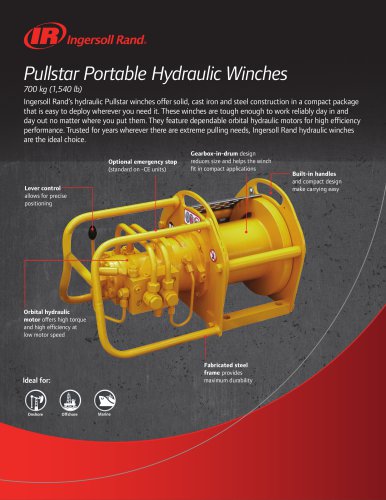 Pullstar Portable Hydraulic Winches