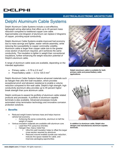 Delphi Aluminum Cable Systems