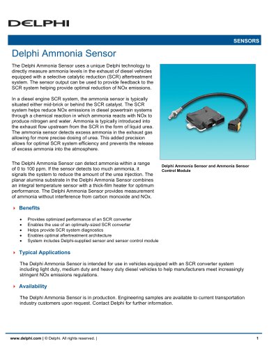 Delphi Ammonia Sensor