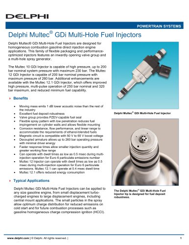 Delphi Multec GDi Multi-Hole Fuel Injectors