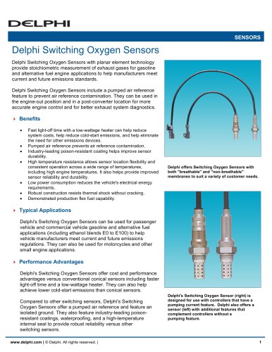 Delphi Switching Oxygen Sensors