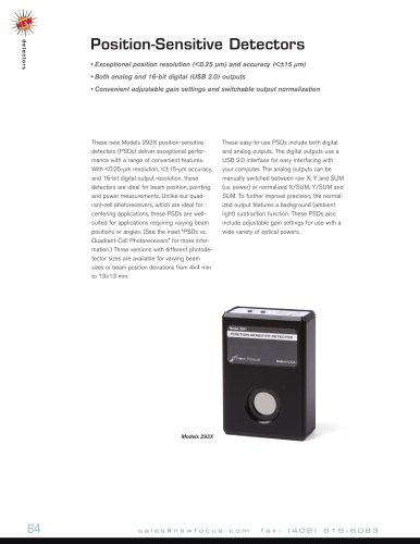 Beam-Position Photoreceivers