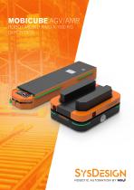 SYSDESIGN - MOBICUBE AGV/AMR ROBOT MOBILI FINO A 1500 KG DI PORTATA