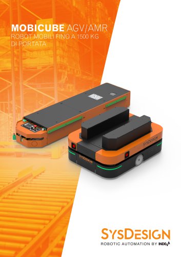 SYSDESIGN - MOBICUBE AGV/AMR ROBOT MOBILI FINO A 1500 KG DI PORTATA