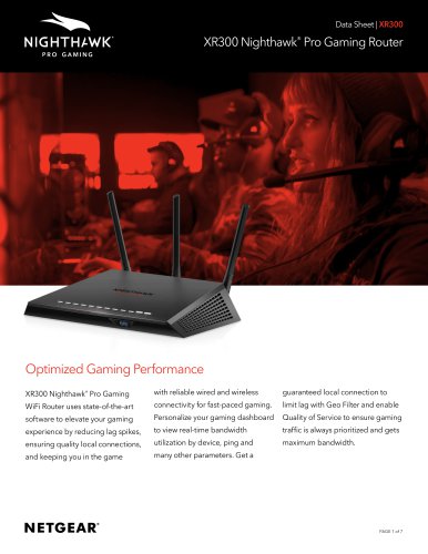 XR300 Nighthawk®  Pro Gaming Router