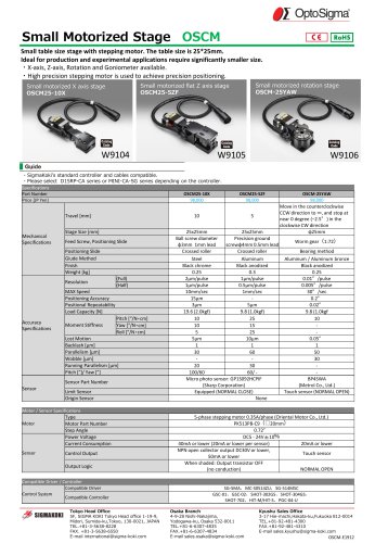 Small Motorized Stage OSCM