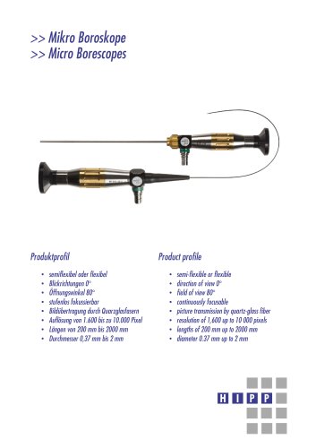 HIPP Micro Borescope flexible