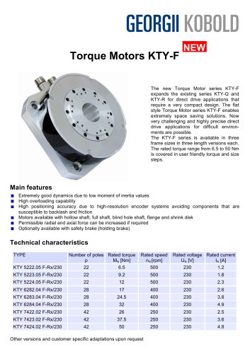 Torque Motors KTY-F