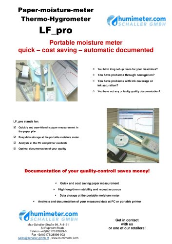 LF_pro Paper-moisture-meter