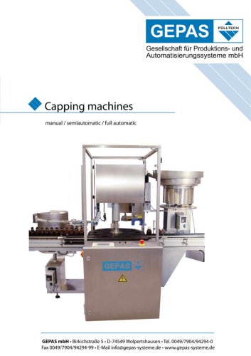 Capping machines