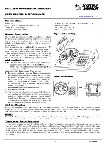 CP500 HANDHOLD PROGRAMMER  