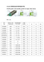 Chinabase CKGH guides with metallic profile for single roller chains .Guides for roller chains